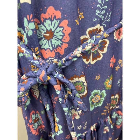 MARINE LAYER LANEY MINI DRESS SIZE SMALL NWT RUFFLE TIE - Picture 9 of 10